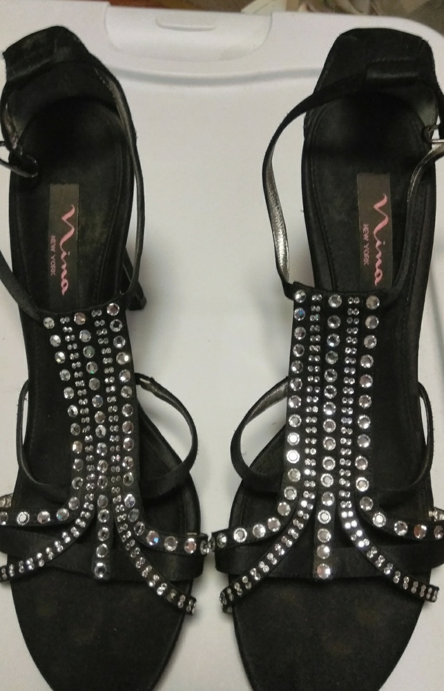 Nina New York  rhinestones heels